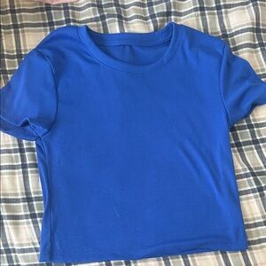 J.&co Blue Short Sleeve Top